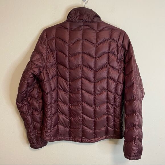 Marmot Quilted Goose Down Puffer Coat Jacket Dark Red Size S - Picture 3 of 7
